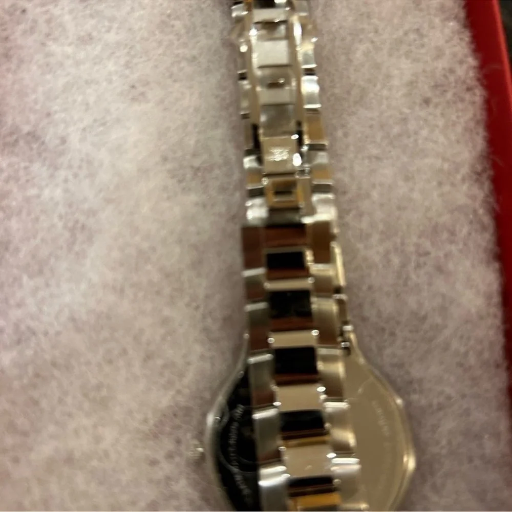 Women’s Philip Stein, mother of pearl face stainless steel watch 35 MM